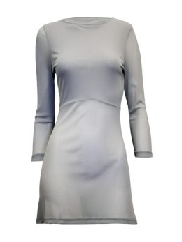 Rosie Net 3/4 Sleeve Top - 1, Silver Rosie 3/4 Sleeve Top