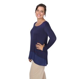 Kate Long Sleeve Tunic - 0, Navy Kate Long Sleeve