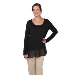 Kate Long Sleeve Tunic - 0, Black Kate Long Sleeve