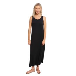 Bamboo Maxi Dress - Black Bamboo Maxi, 0