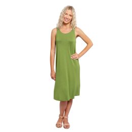 Bamboo Midi Dress - Green Bamboo Midi, 0