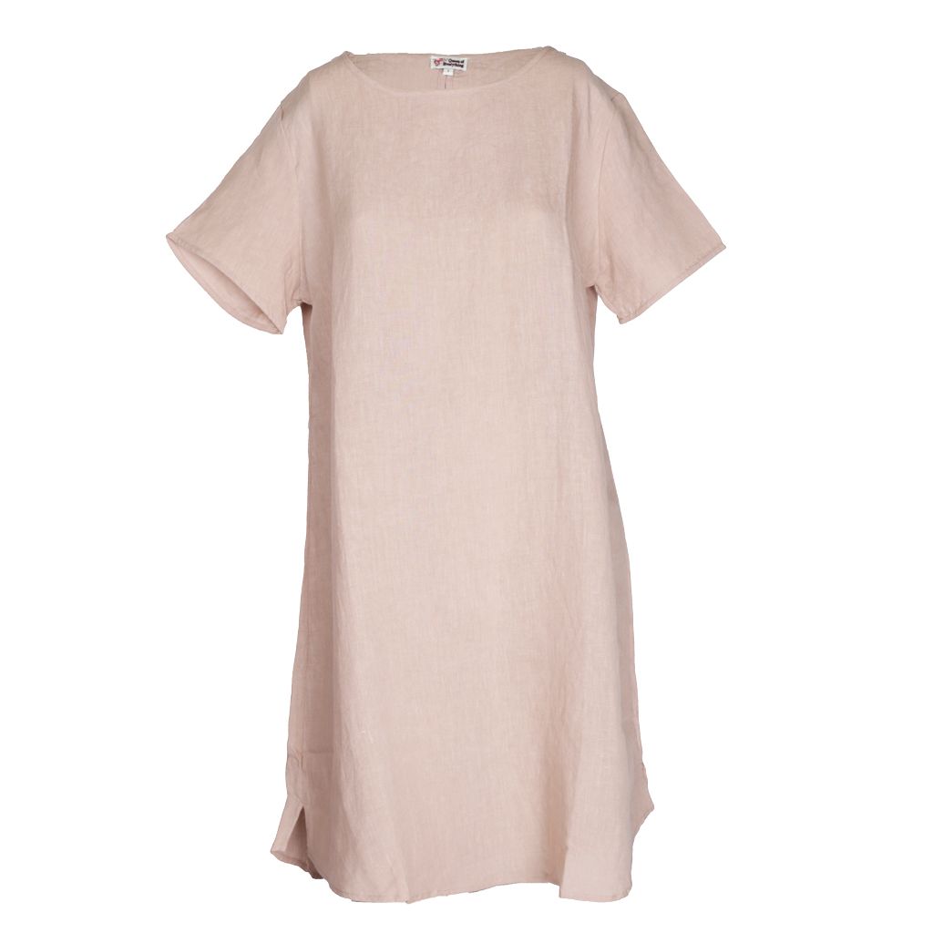 Frankie Linen Dress - Shell F