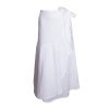 ANDREA LINEN WRAP SKIRT - WHITE F