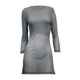 Rosie Net 3/4 Sleeve Top - 1, Grey Rosie 3/4 Sleeve Top