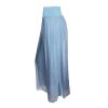 SILK PANT FULL LENGTH BLUE METAL S