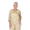 Nancy Crossover Silk Top F Ivory Silk Nancy Crossover Silk Top