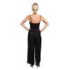 Silk Pants Long Black B