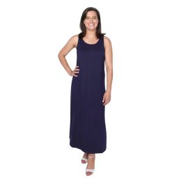 Bamboo Maxi Dress - Navy Bamboo Maxi, 2