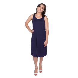 Bamboo Midi Dress - Navy Bamboo Midi, 0