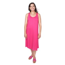 Bamboo Midi Dress - Fuchsia Bamboo Midi, 0
