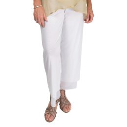 Rosie Net Pant Full Length - White Rosie Full Lenght Pant, 0