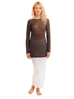 Rosie Net Double Layer Skirt - White Rosie Skirt, 0